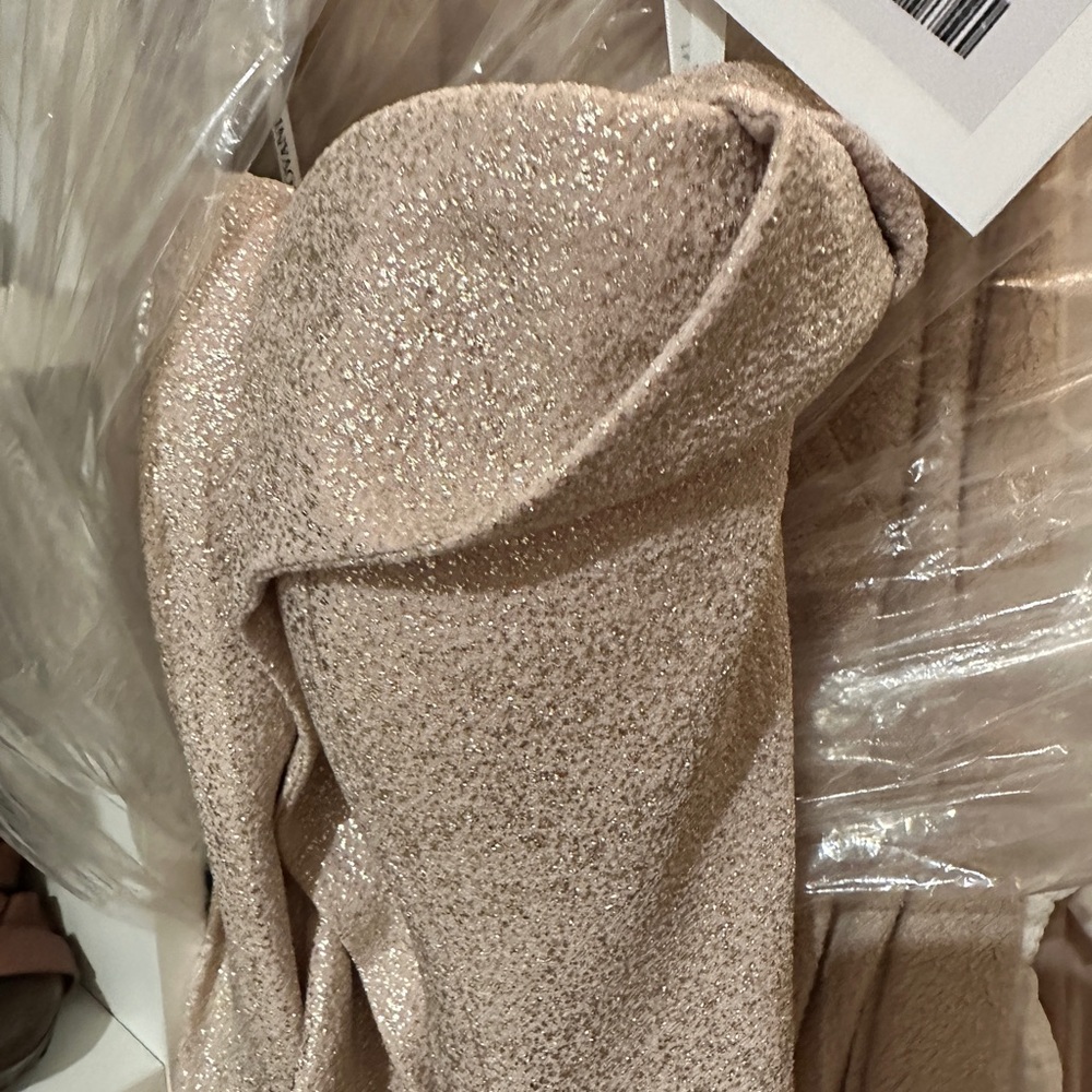 Jovani Silver-Gray Strapless Ruffle Mermaid Gown - Picture 8 of 12